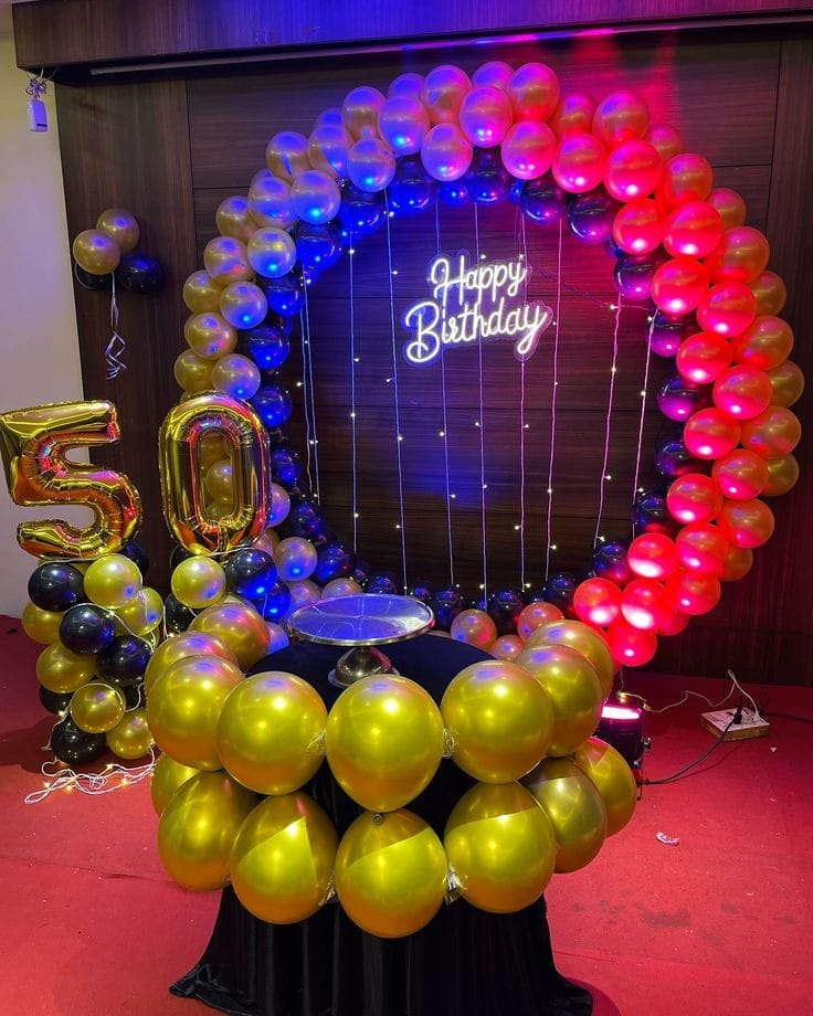 Premium birthday decorations Kolkata - elegant celebration setup